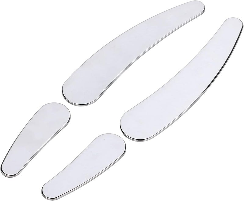 YDLMT 4 Pcs Chrome Motorcycle Curved Swingarm Frame Insert Set Compatible with 1984-2007 Harley Heritage Softail Springer Fatboy FLST FXSTC - Image 2